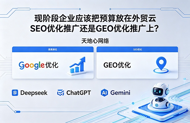 现阶段企业应该把预算放在外贸云SEO优化推广还是GEO优化推广上？